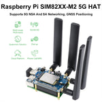 Waveshare SIM8262E-M2 5G HAT per Raspberry Pi, quad antenne 5G NSA, compatibile 5G/4G/3G
