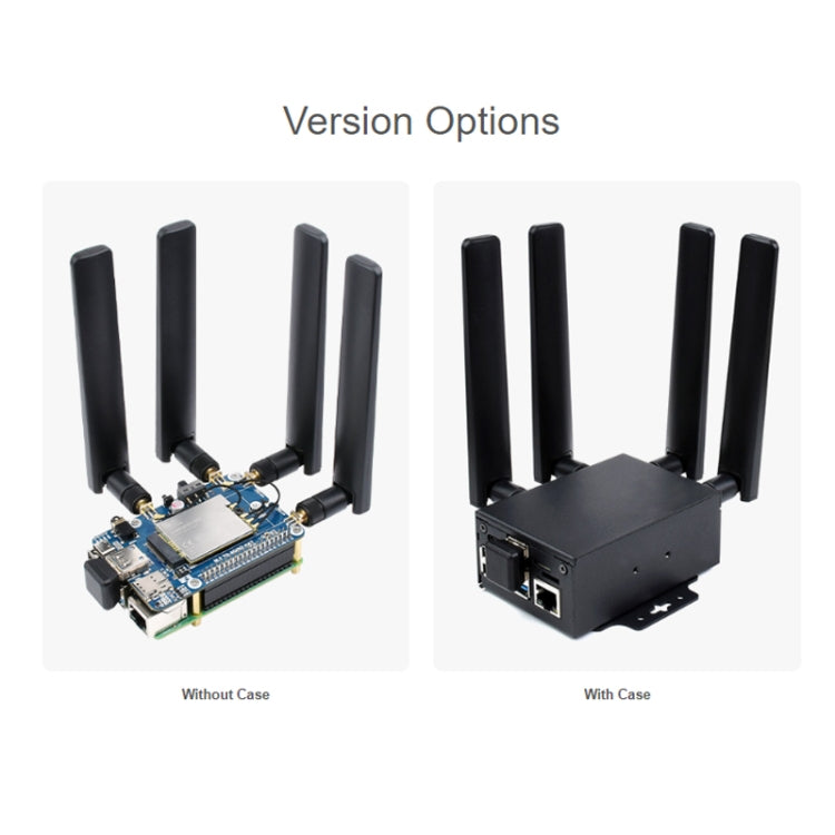 Waveshare SIM8262E-M2 5G HAT per Raspberry Pi, quad antenne 5G NSA, compatibile 5G/4G/3G