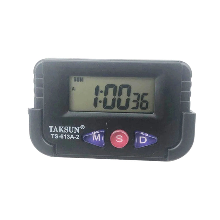 TAKSUN TS-613A-2 Orologio elettronico per auto con display a LED Orologio per auto con colla bifacciale, TAKSUN TS-613A-2