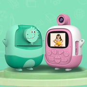 A19B Mini fotocamera da stampa digitale per bambini con fotocamera reversibile HD da 2,0 pollici 720P