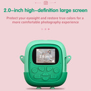 A19B Mini fotocamera da stampa digitale per bambini con fotocamera reversibile HD da 2,0 pollici 720P