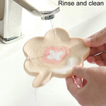 Dispenser di sapone in silicone infuso da bagno Supporto per drenaggio di sapone antiscivolo per uso domestico