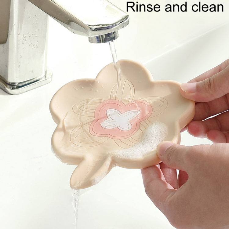 Dispenser di sapone in silicone infuso da bagno Supporto per drenaggio di sapone antiscivolo per uso domestico