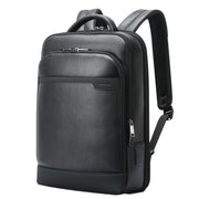 Bopai 61-122391 Zaino per laptop da lavoro in pelle bovina di grande capacità a primo strato con porta USB + tipo C, 61-122391