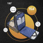 Zaino lavoro in pelle bovina con porta USB e Type-C