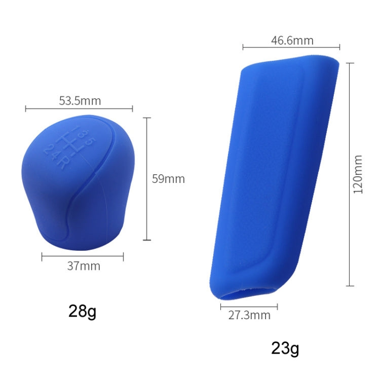 Copertura protettiva per leva del cambio automatico manuale in silicone automobilistico, Gear Shift Black, Gear Shift Gray, Gear Shift Red, Gear Shift Blue, Gear Shift Beige, Gear Shift Yellow, Handbrake Black, Handbrake Gray, Handbrake Red            ...