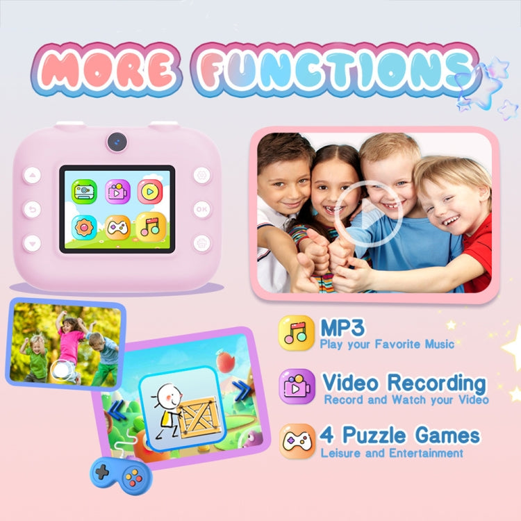 Fotocamera per bambini con stampa termica 2,4" 1080P HD