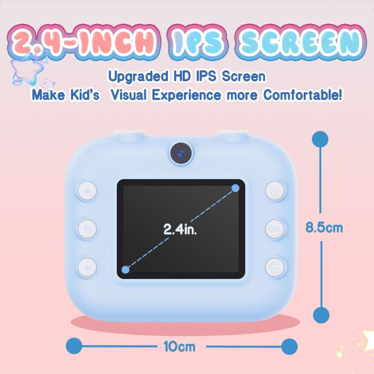 Fotocamera per bambini con stampa termica 2,4" 1080P HD