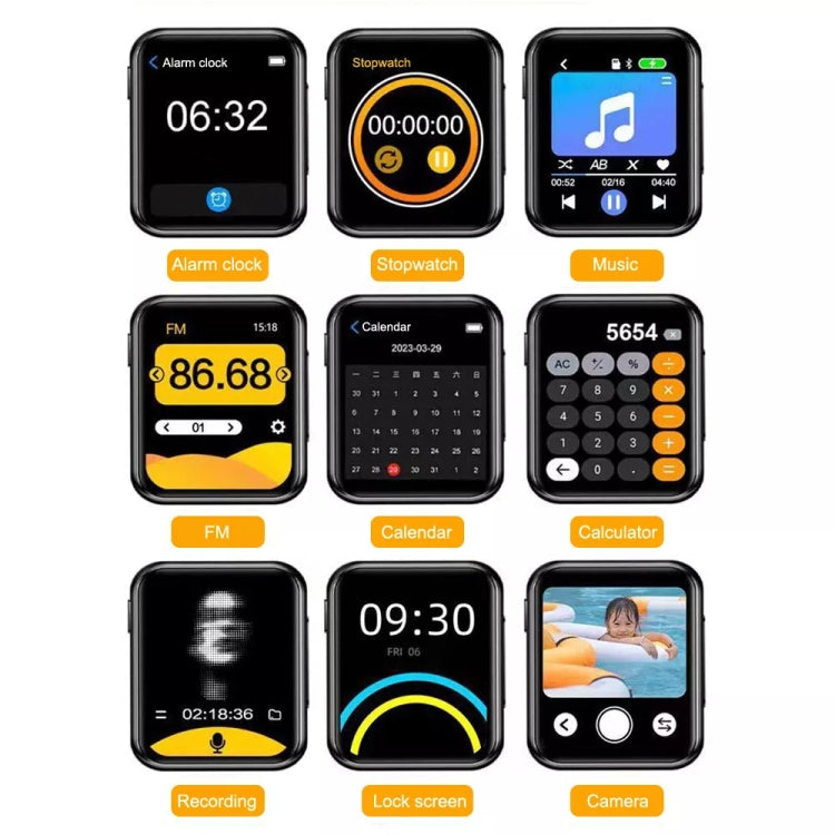 Lettore MP3 A30 con fotocamera digitale 720P e Bluetooth