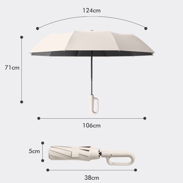 Ombrello parasole unisex pieghevole per pioggia o sole completamente automatico, Forward Beige 105cm, Forward Blue 105cm, Forward Gray 105cm, Forward Beige 125cm, Forward Blue 125cm, Forward Gray 125cm, Reverse Beige 105cm, Reverse Blue 105cm          ...