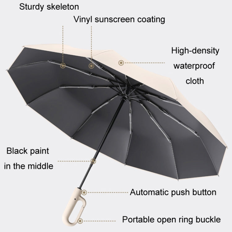 Ombrello parasole unisex pieghevole per pioggia o sole completamente automatico, Forward Beige 105cm, Forward Blue 105cm, Forward Gray 105cm, Forward Beige 125cm, Forward Blue 125cm, Forward Gray 125cm, Reverse Beige 105cm, Reverse Blue 105cm          ...