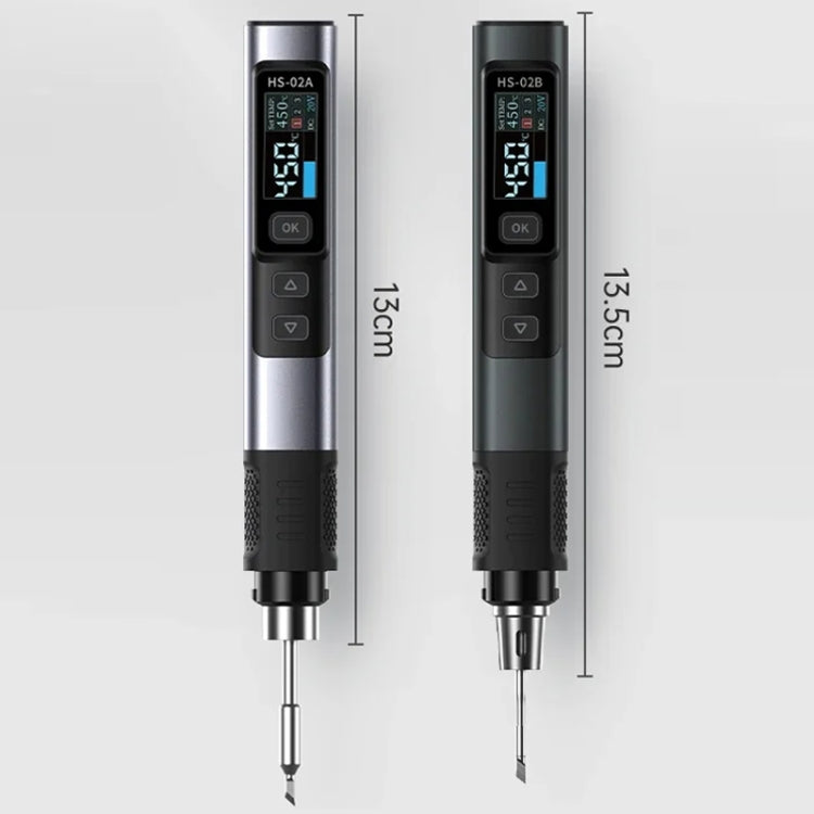 Set di saldatori portatili a temperatura costante FNIRSI, HS-02A Standard-B Round Tip, HS-02A Standard 6 Head, HS-02A Upgrade B+C2C Line+90W US Plug, HS-02A Upgrade B+C2C Line+100W US Plug+EU Adapter, HS-02A Upgrade 6 Head+C2C Line+90W US Plug         ...
