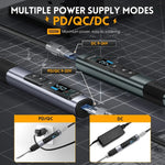 Set di saldatori portatili a temperatura costante FNIRSI, HS-02A Standard-B Round Tip, HS-02A Standard 6 Head, HS-02A Upgrade B+C2C Line+90W US Plug, HS-02A Upgrade B+C2C Line+100W US Plug+EU Adapter, HS-02A Upgrade 6 Head+C2C Line+90W US Plug         ...