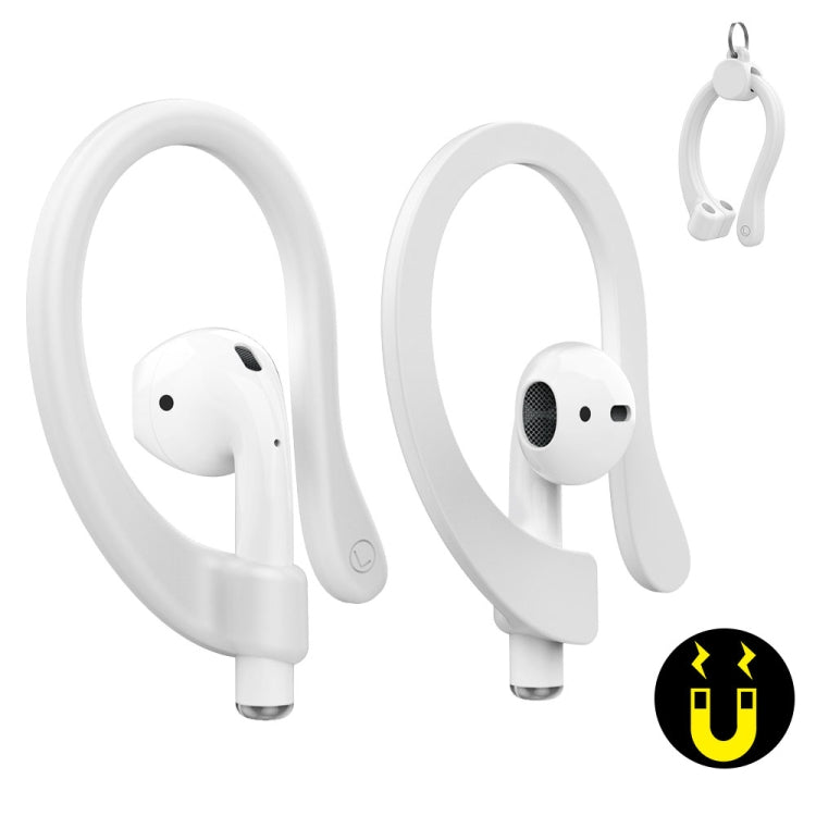 AhaStyle PT78 1 paio di auricolari wireless magnetici in silicone con ganci anti-perdita per Apple AirPods 1/2/3/Pro/Pro 2