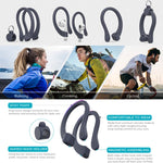 AhaStyle PT78 1 paio di auricolari wireless magnetici in silicone con ganci anti-perdita per Apple AirPods 1/2/3/Pro/Pro 2