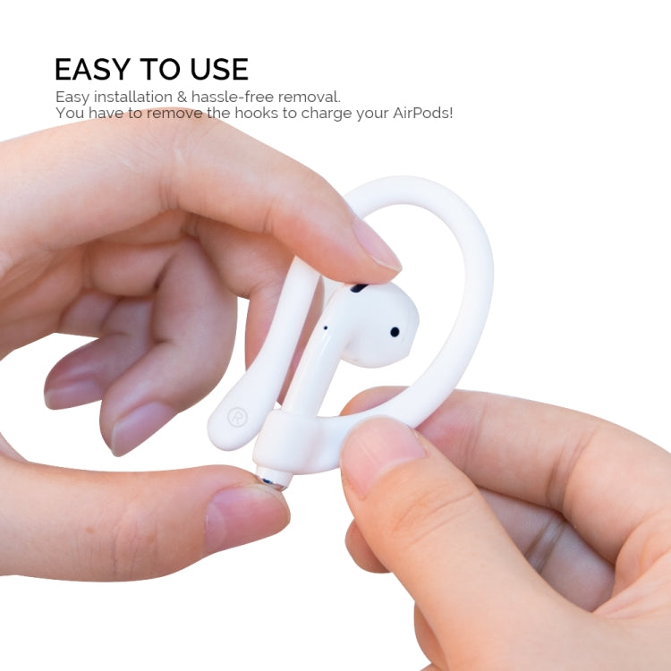 AhaStyle PT78 1 paio di auricolari wireless magnetici in silicone con ganci anti-perdita per Apple AirPods 1/2/3/Pro/Pro 2