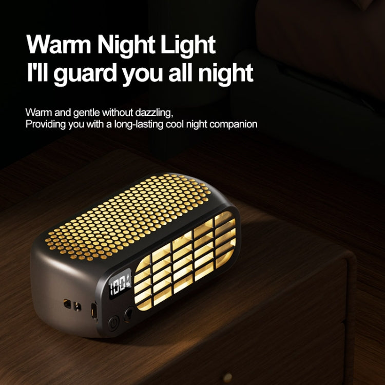 Mini ventilatore portatile senza lama con luce notturna USB