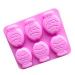 Stampo per torta in silicone a forma di piccolo pesce a 6 griglie. Stampo per sapone fatto a mano, 6 Grids Little Fish