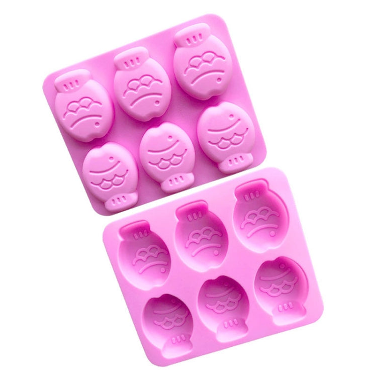 Stampo per torta in silicone a forma di piccolo pesce a 6 griglie. Stampo per sapone fatto a mano, 6 Grids Little Fish