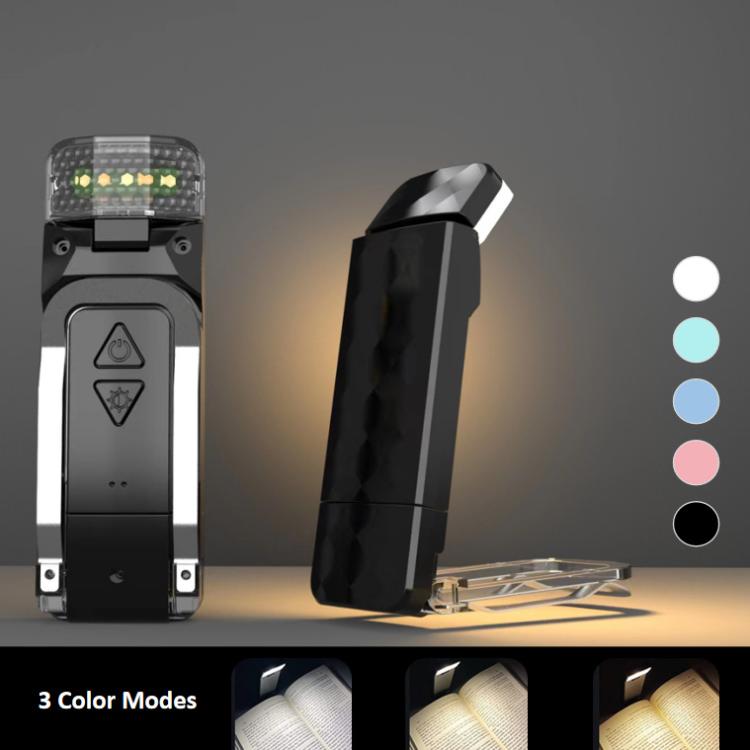 Lampada da lettura a clip ricaricabile USB, luce notturna a LED per la protezione degli occhi