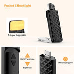 Lampada da lettura a clip ricaricabile USB, luce notturna a LED per la protezione degli occhi