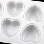 Stampo per cioccolato in silicone a forma di cuore con 8 griglie. Stampo per sapone aromatico fatto a mano, 8 Grids Heart