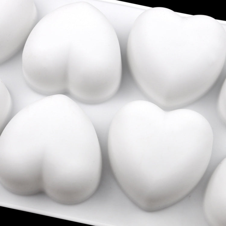 Stampo per cioccolato in silicone a forma di cuore con 8 griglie. Stampo per sapone aromatico fatto a mano, 8 Grids Heart