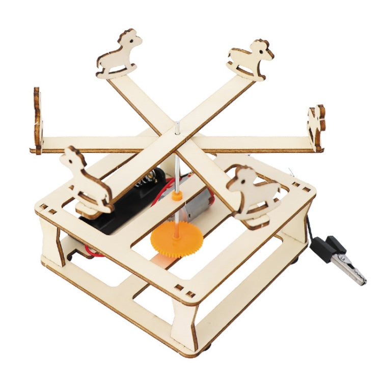 Modello di assemblaggio carosello elettrico Bambini Fai da te Scienza Tecnologia Produzione Giocattolo fatto in casa, Electrical Carousel