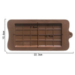 Stampo per blocchi di cioccolato in silicone a piastra completa Stampo per cottura fai-da-te resistente alle alte temperature, Full Plate Chocolate