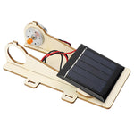 Auto solare fai da te in legno assemblaggio bambini giocattolo educativo scienza tecnologia creatore lavoro