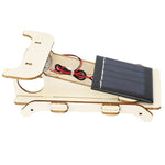 Auto solare fai da te in legno assemblaggio bambini giocattolo educativo scienza tecnologia creatore lavoro
