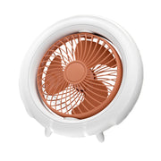 Ventilatore pieghevole da tavolo con luce notturna Mini ventilatore da campeggio appeso, Orange Basic, Green Basic, Orange Upgraded, Green Upgraded