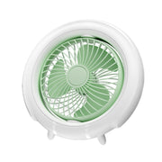 Ventilatore pieghevole da tavolo con luce notturna Mini ventilatore da campeggio appeso, Orange Basic, Green Basic, Orange Upgraded, Green Upgraded
