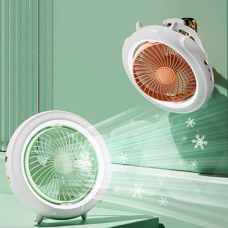 Ventilatore pieghevole da tavolo con luce notturna USB