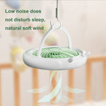 Ventilatore pieghevole da tavolo con luce notturna USB