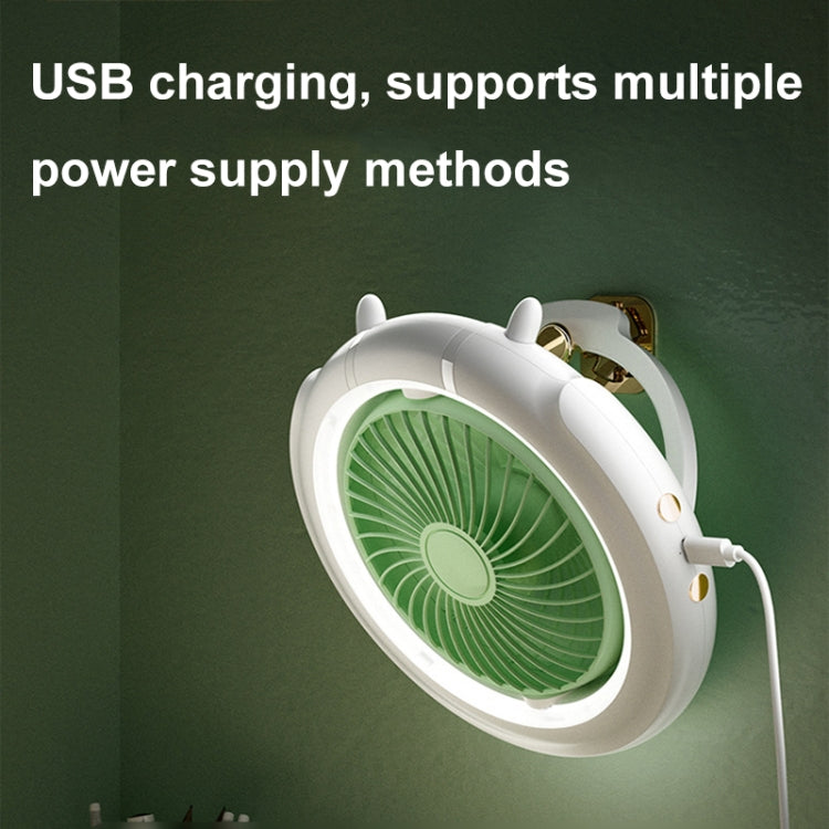 Ventilatore pieghevole da tavolo con luce notturna USB