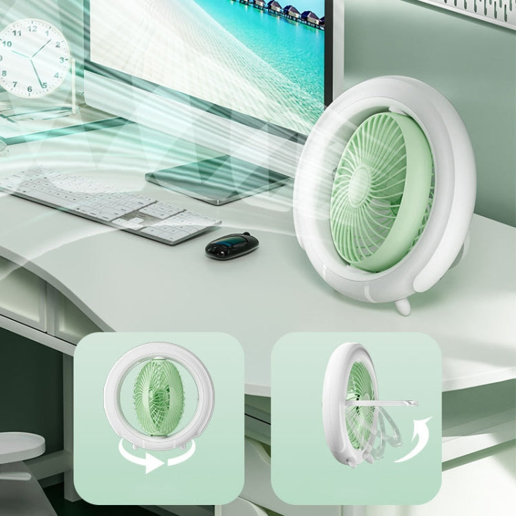 Ventilatore pieghevole da tavolo con luce notturna USB