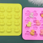 Stampo per cera lacca fuoco in silicone per cioccolato con anatra gialla carina, Yellow Duck