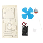 Kit di materiali per esperimenti di circuiti di fisica divertenti, fai da te, per bambini, fai da te, ventilatore elettrico, scienza, piccola invenzione