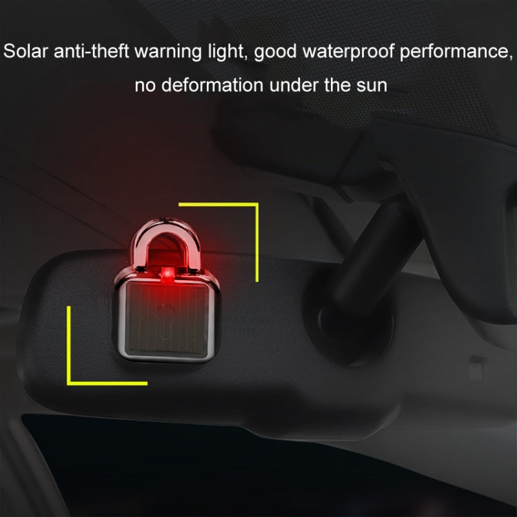 Luce di blocco antifurto per atmosfera solare lampeggiante per auto