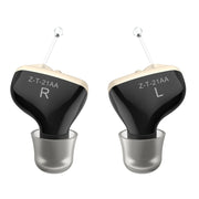 1 paio di amplificatori acustici per apparecchi acustici intrauricolari invisibili per anziani e non udenti, 1pair Black, 1pair Skin, 1pair Red and Blue