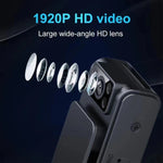 Videoregistratore 1080P con obiettivo grandangolare 130° e vision