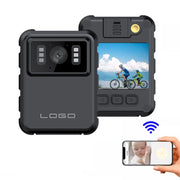 Videoregistratore con schermo IPS da 2,0 pollici con mini videocamere impermeabili IP65 con clip posteriore, L9 1080P, L9 2K WIFI Version