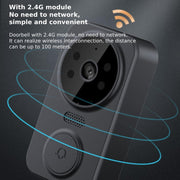 Campanello citofono visivo wireless 2.4G Schermo IPS da 4,3 pollici con visione notturna del monitor della fotocamera, M12