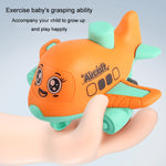 Giocattolo per bambini Pressa Cartoon Inertia Car Baby Giocattolo educativo per auto Regalo, Aircraft Purple, Aircraft Yellow, Aircraft Orange, Ship Purple, Ship Yellow, Ship Orange
