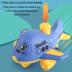 Giocattolo per bambini Pressa Cartoon Inertia Car Baby Giocattolo educativo per auto Regalo, Aircraft Purple, Aircraft Yellow, Aircraft Orange, Ship Purple, Ship Yellow, Ship Orange