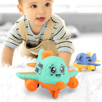 Giocattolo per bambini Pressa Cartoon Inertia Car Baby Giocattolo educativo per auto Regalo, Aircraft Purple, Aircraft Yellow, Aircraft Orange, Ship Purple, Ship Yellow, Ship Orange