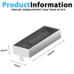 Parti di ricambio per filtro cappa Siemens HZ9VRCRO Bosch HEZ9VRUDO 17004796, 7.6 x 2.95 Inch
