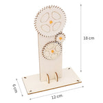 Attrezzatura Esperimento di fisica a tripla azione Kit materiale di trasmissione a velocità variabile Puzzle per bambini, Gear Triple Action