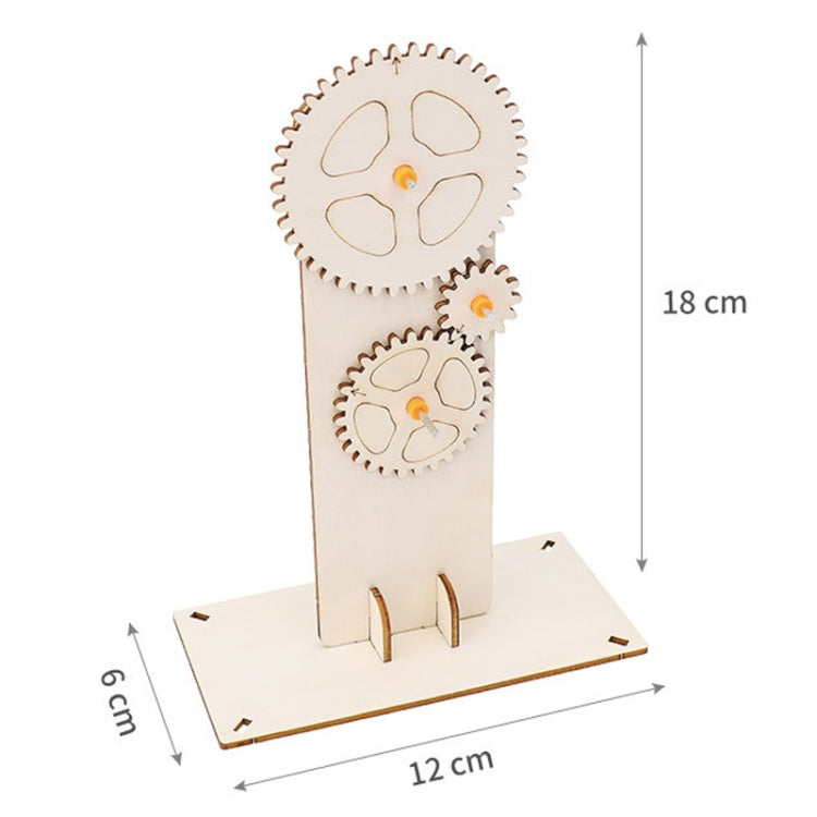 Attrezzatura Esperimento di fisica a tripla azione Kit materiale di trasmissione a velocità variabile Puzzle per bambini, Gear Triple Action